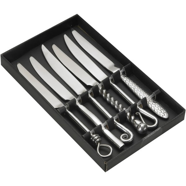 Set di 6 coltelli in acciaio inox in confezione regalo Forgiata - Jean Dubost