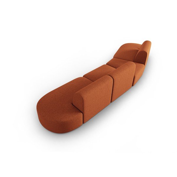 Divano arancione 412 cm Shane - Micadoni Home-image-3