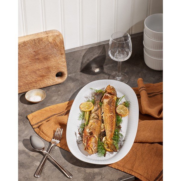 Vassoio in porcellana 22,5x40 cm Hammershøi – Kähler Design-image-2