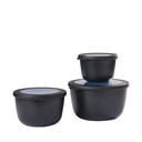 Scatole per alimenti in set da 3 Nordic black - Mepal