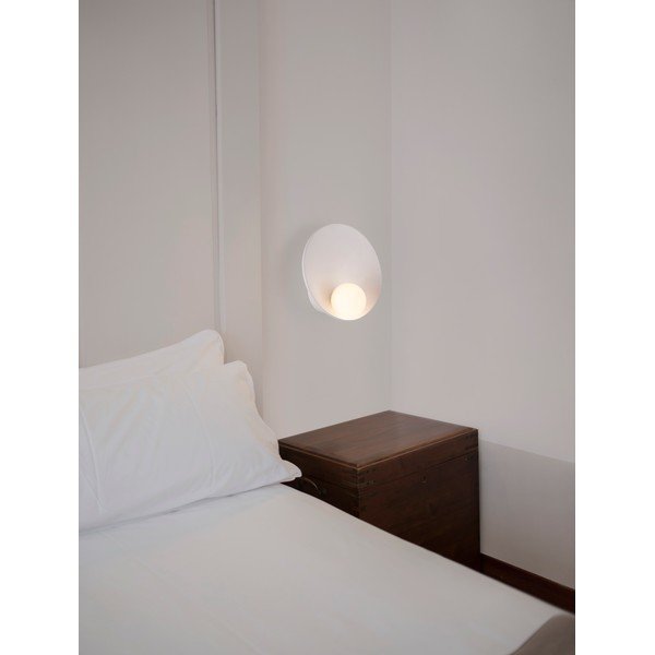 Lampada da parete bianco opaco in acciaio Minim – Nova Luce-image-1