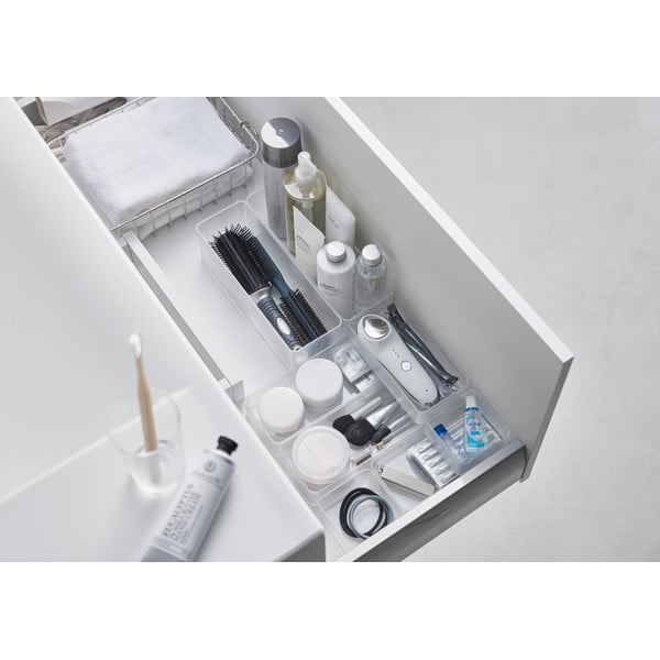 Organizer per cassetti in plastica in set da 2 Tower - YAMAZAKI-image-1