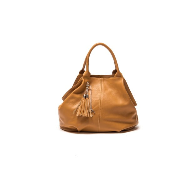 Kožená kabelka Renata Corsi 1076 Cognac