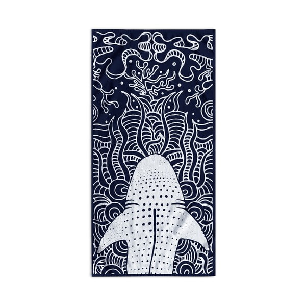 Telo mare blu scuro 90x180 cm Shark - DecoKing