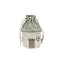 Cesta per giochi da bambino verde/color crema in tessuto ø 26x40 cm Koya – OYOY Mini