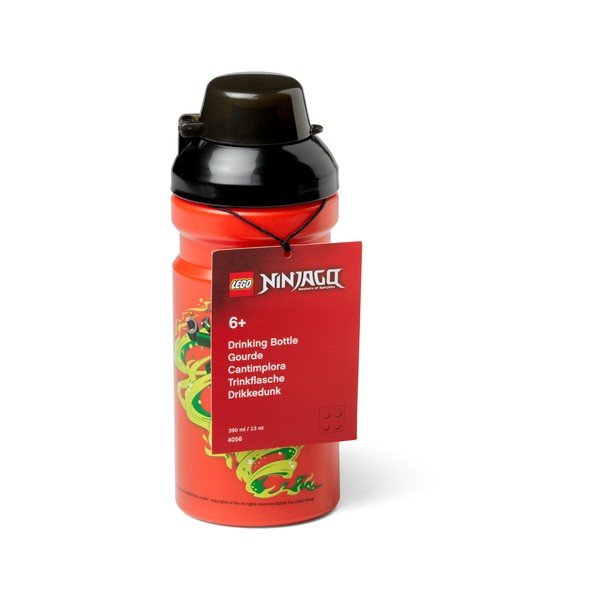 Borraccia rossa con coperchio nero Ninjago, 390 ml Ninjago Classic - LEGO®-image-2