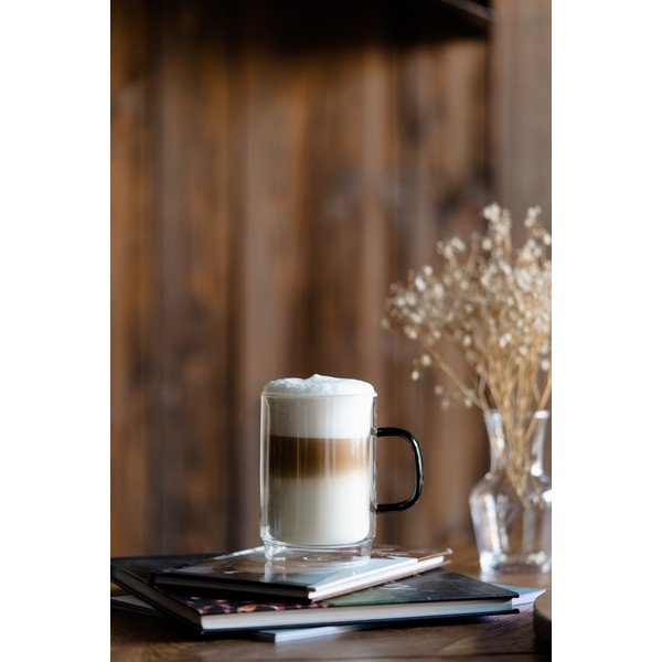 Tazze in set in vetro 2 pz 350 ml Carbon – Vialli Design-image-4