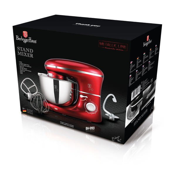 Robot da cucina rosso Burgundy Metallic Line - BerlingerHaus-image-4