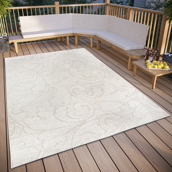 Tappeto da esterno crema 77x150 cm Elina Crema - Hanse Home-image-1
