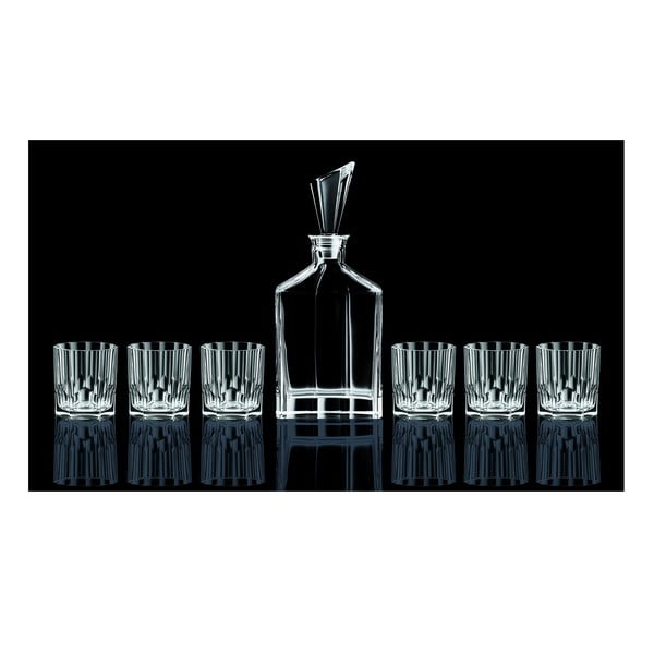 Set di decanter e 6 bicchieri da whisky in vetro cristallo Set da whisky Aspen - Nachtmann-image-3