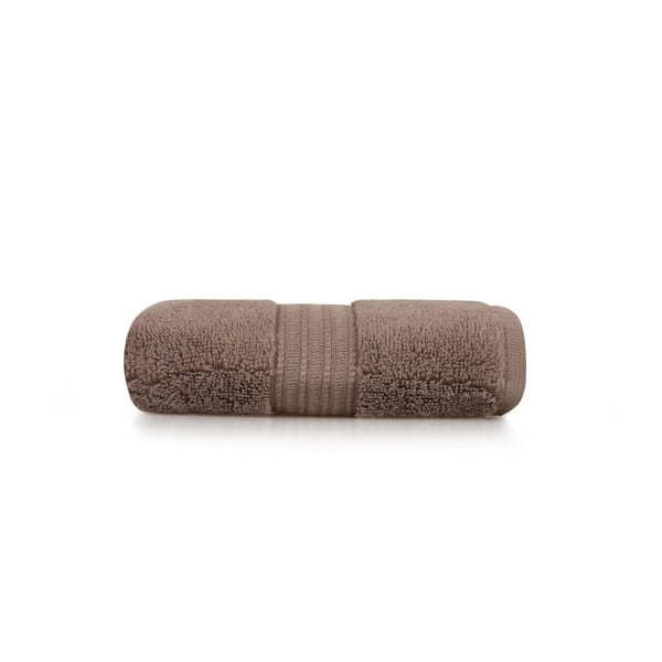 Asciugamano in cotone marrone scuro 50x30 cm Chicago - Foutastic