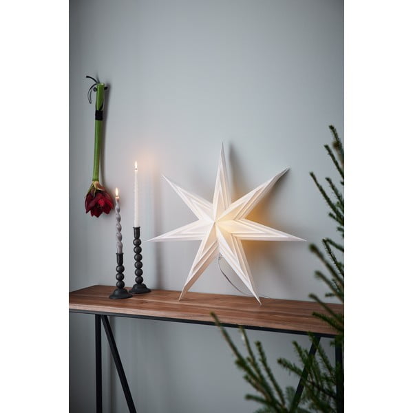 Decorazione luminosa a sospensione bianca con motivo natalizio ø 70 cm Sombra - Markslöjd-image-1