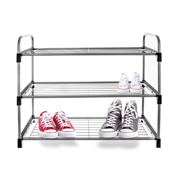 Scarpiera in metallo color argento - Orion-image-2