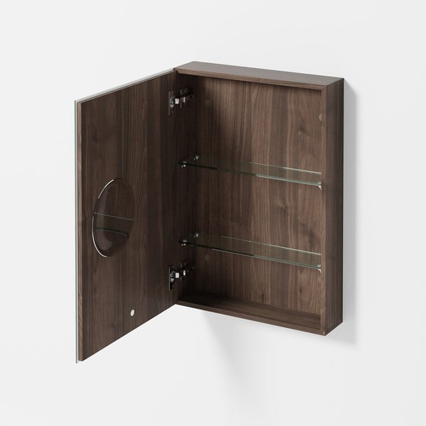 Mobile da bagno a parete in legno di noce Slimfit - Wireworks-image-1
