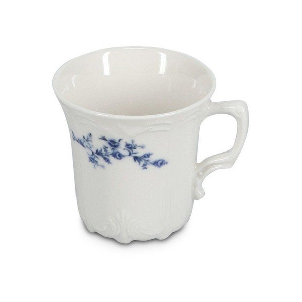 Tazzina per cappuccino bianca/blu in porcellana 200 ml Retro – BonBistro-image-2
