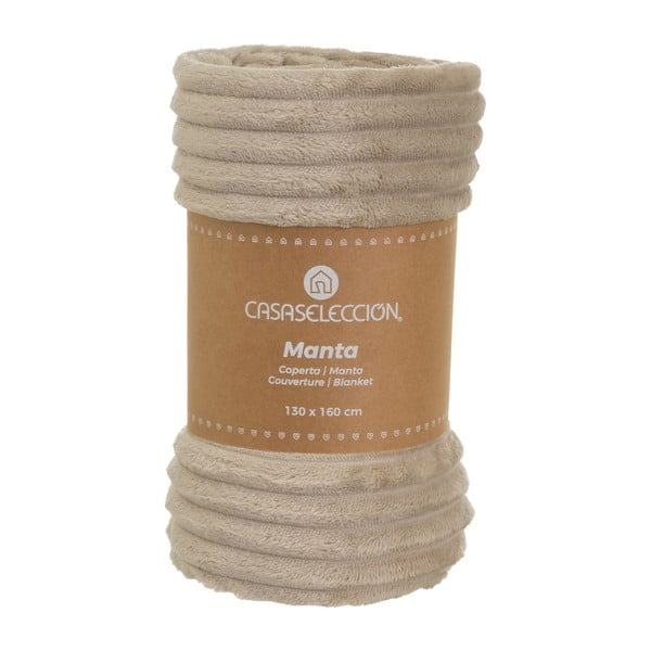 Coperta marrone in micropile 130x160 cm Fur Velvet – Casa Selección-image-4