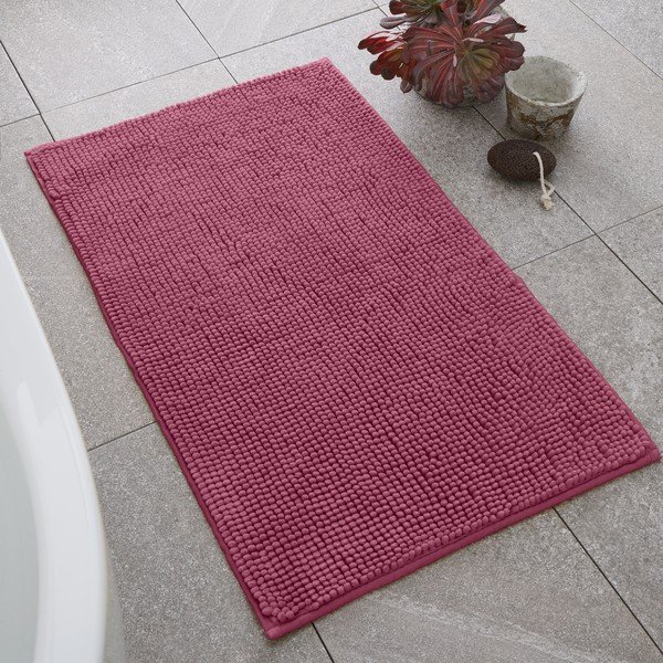Tappetino per il bagno rosa scuro 50x80 cm Bobble – Catherine Lansfield-image-1