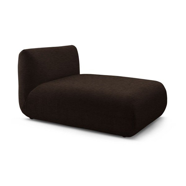 Modulo divano in velluto a coste marrone scuro Lecomte - Bobochic Paris-image-3