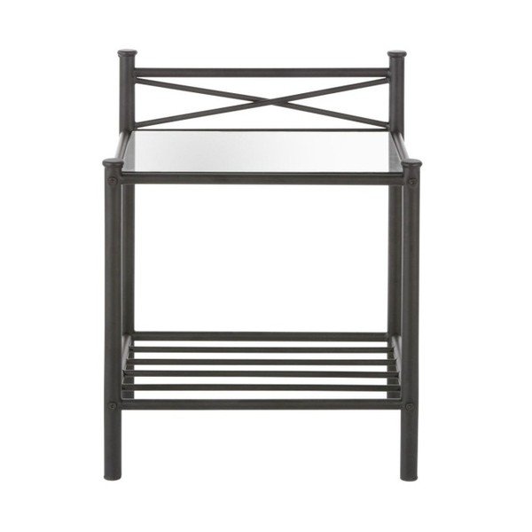 Comodino in metallo nero Tanja - Støraa
