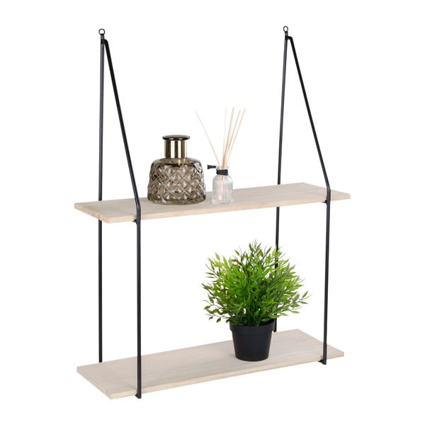 Scaffale in legno massiccio nero pavlovnia Haag - House Nordic-image-2