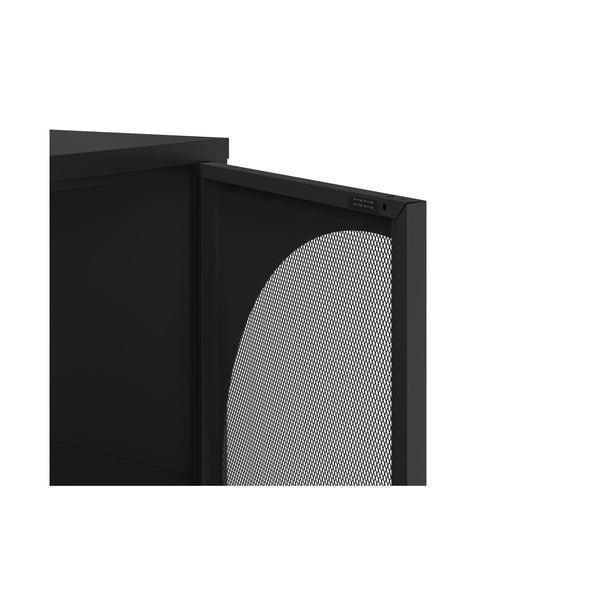 Cassettiera nera 160x90 cm Tayra - Marckeric-image-4