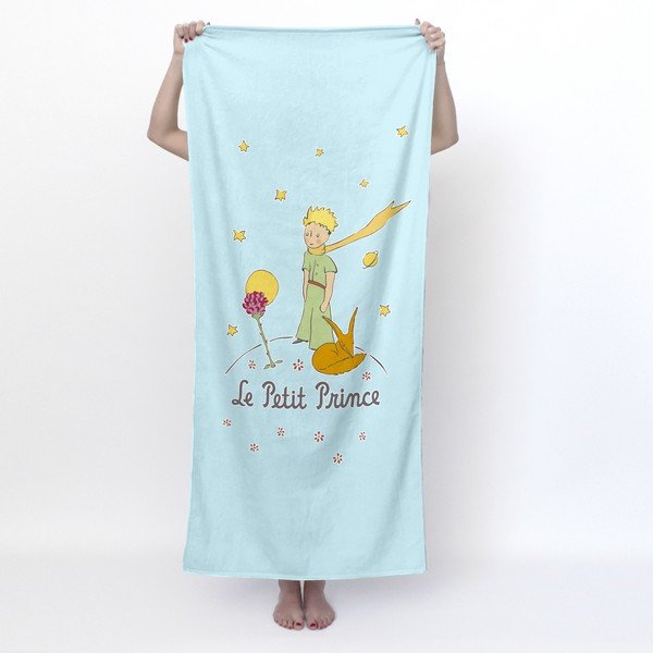 Asciugamano azzurro per bambini 70x150 cm Ses amis - Mr. Fox-image-1