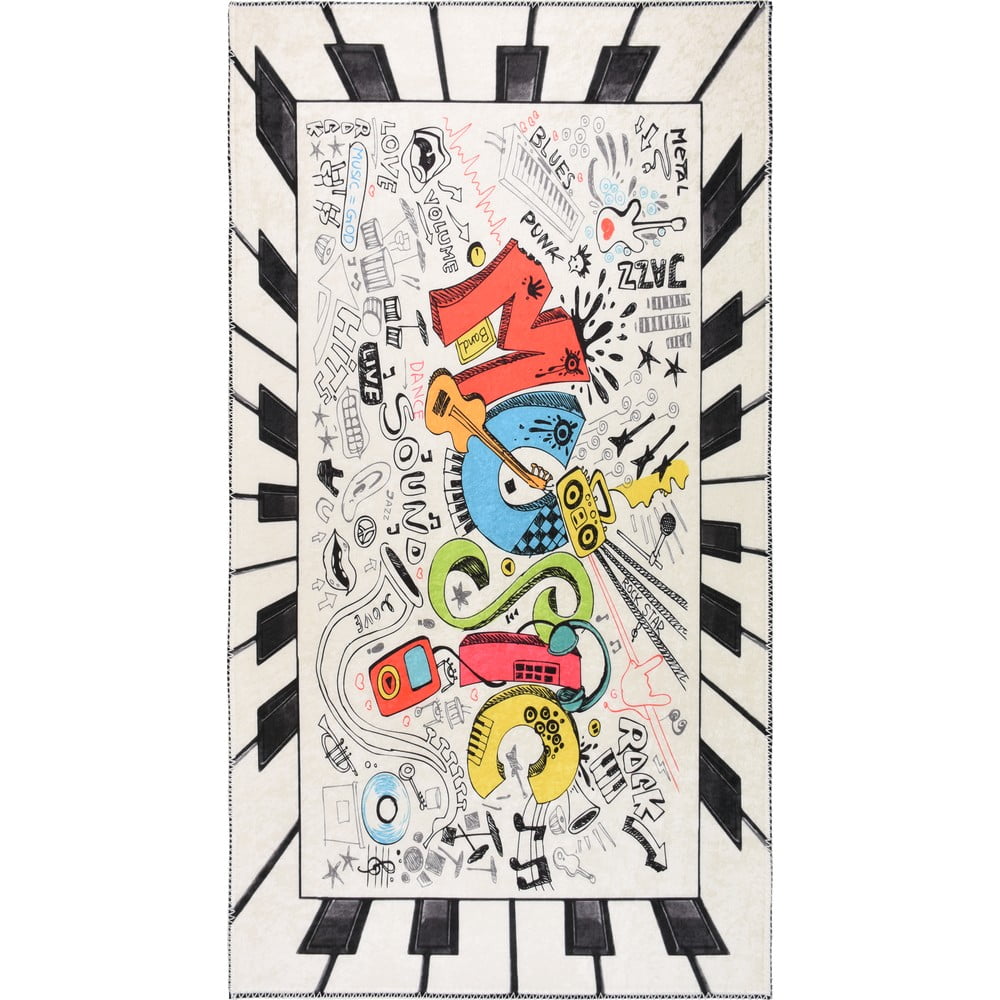Tappeto per bambini lavabile 80x120 cm Musical – Vitaus | Tappeti per bambini