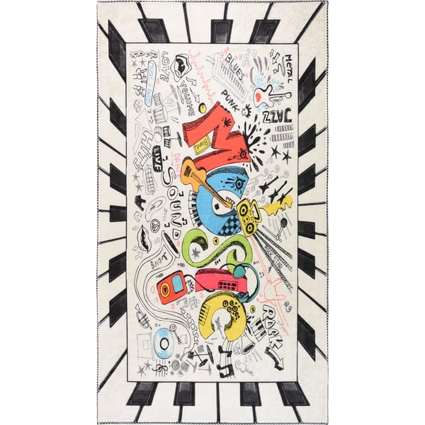 Tappeto per bambini lavabile 80x120 cm Musical – Vitaus