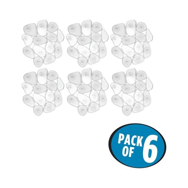Set di 6 tappetini da bagno antiscivolo Pebblz - iDesign-image-2