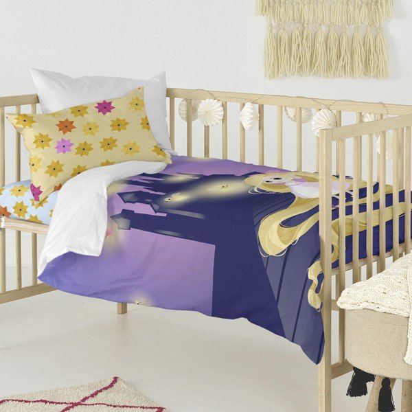 Copripiumino e cuscino in cotone per bambini , 100 x 120 cm Long Braid - Mr. Fox-image-4