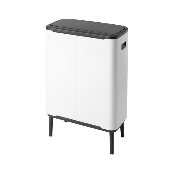 Bidone per rifiuti in acciaio bianco touch 60 l Bo Touch Bin Hi - Brabantia-image-2