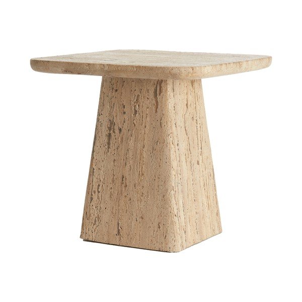 Tavolino con piano in pietra 45x45 cm Kepami - Light & Living-image-2