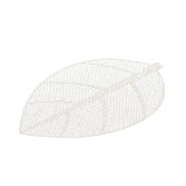 Tovaglietta bianca a forma di foglia, 50 x 33 cm - Casa Selección