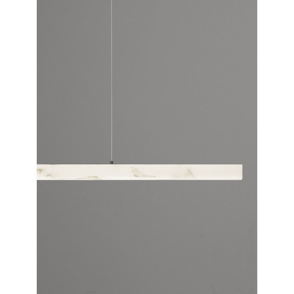 Lampadario LED bianco/nero opaco con effetto pietra con intensità regolabile Vaster – Nova Luce-image-1
