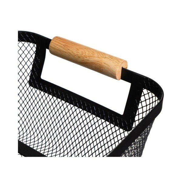 Set di cesti con filo metallico in metallo 2 pz 33x21x14 cm – Casa Selección-image-2