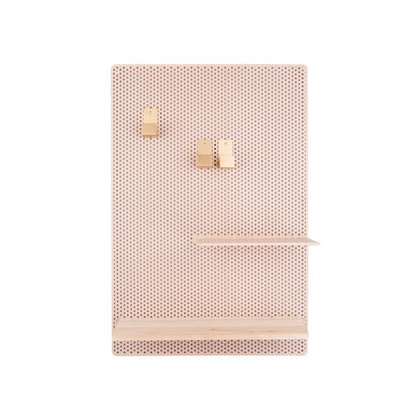 Bacheca in metallo marrone sabbia , 34,5 x 52,5 cm Perky - PT LIVING
