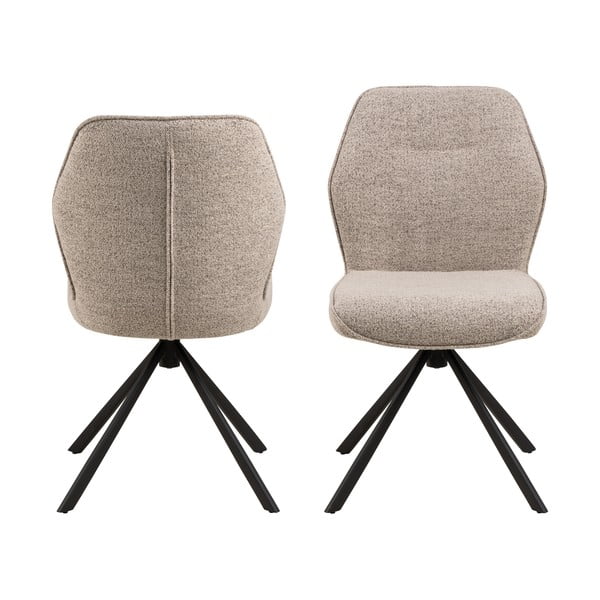 Sedie da pranzo color crema in set di 2 Aura - Actona-image-3