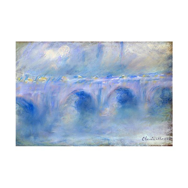 Obraz Claude Monet - Le Pont de Waterloo, 60x40 cm