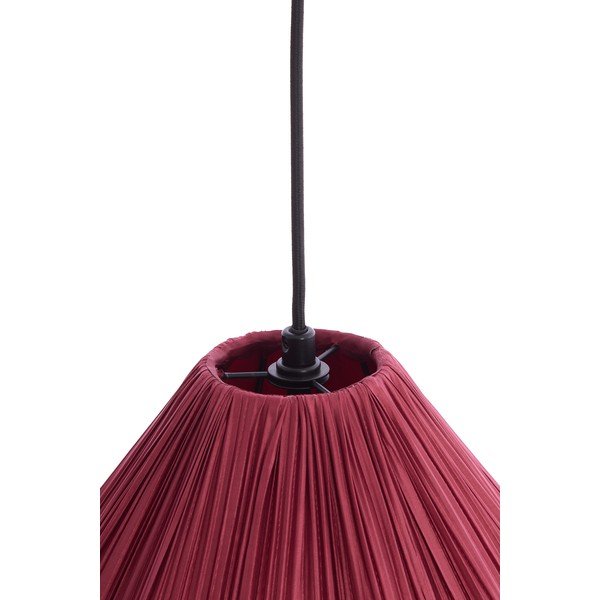 Lampadario burgundy con paralume in tessuto ø 12 cm Verita – Light & Living-image-3