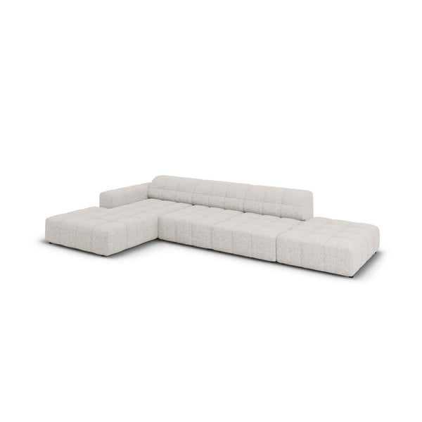 Divano angolare grigio chiaro (angolo sinistro) Chicago - Cosmopolitan Design-image-4