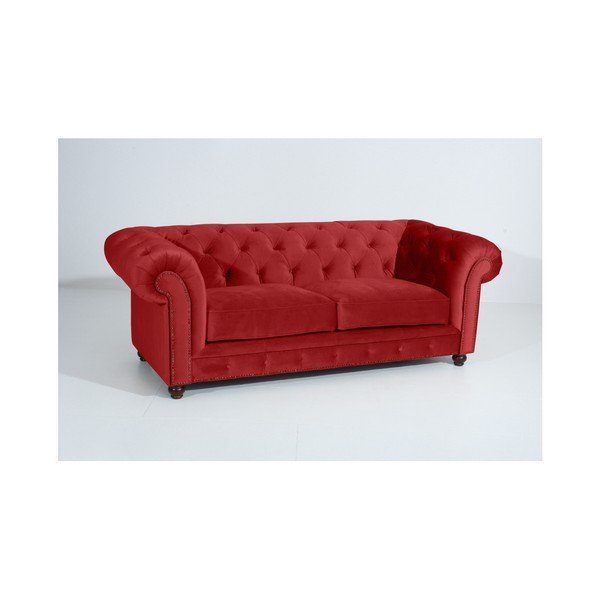 Divano Orleans Velvet rosso mattone, 216 cm - Max Winzer-image-4