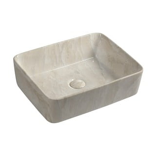 Lavabo beige in ceramica 47,5x37,5 cm Dalma – Sapho