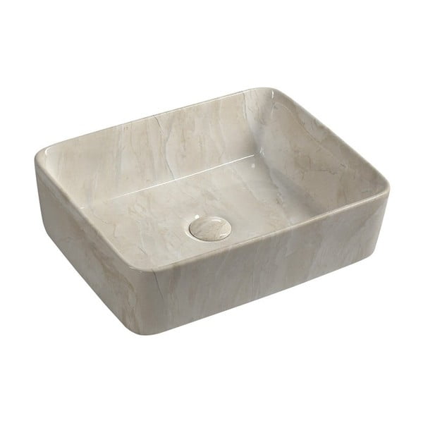 Lavabo beige in ceramica 47,5x37,5 cm Dalma – Sapho