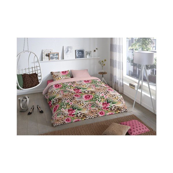 Biancheria da letto matrimoniale in cotone Premento Rose, 200 x 200 cm - Good Morning-image-1