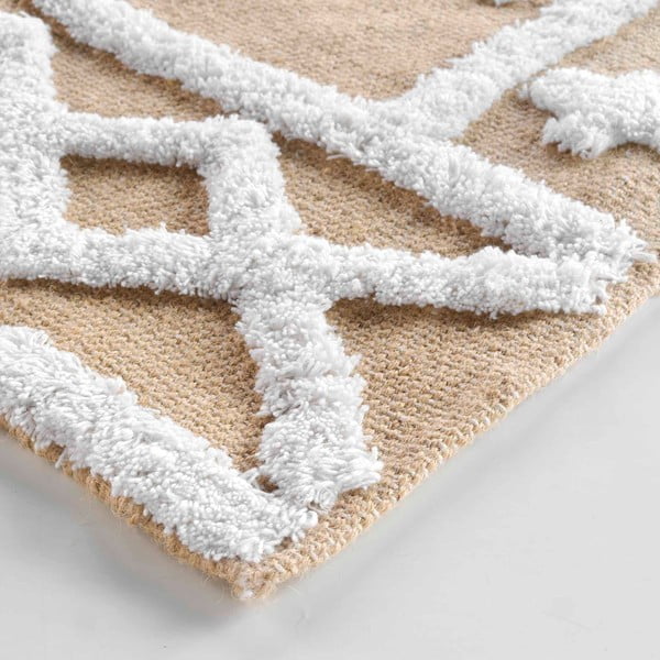 Tappeto beige in misto iuta 120x170 cm Medine – douceur d'intérieur-image-3