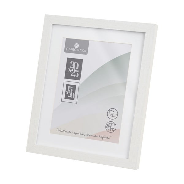 Cornice bianca verticale con sostegno/da appendere 22,5x28 cm Sencillo – Casa Selección