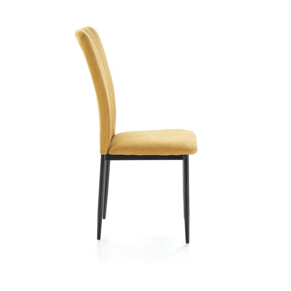 Set di sedie da pranzo color senape 4 pz pezzi Holly - Marckeric-image-2