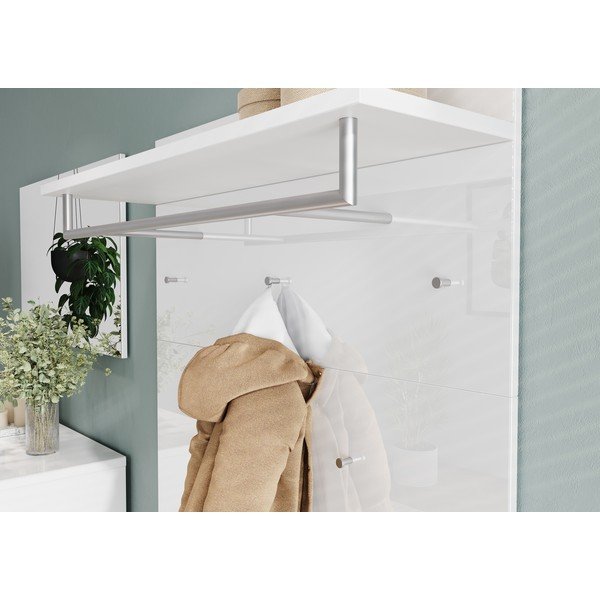 Appendiabiti bianco con ripiano Genova - Germania-image-1