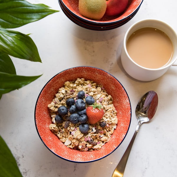 Ciotola in ceramica rossa , ø 16 cm Floral - Kitchen Craft-image-4