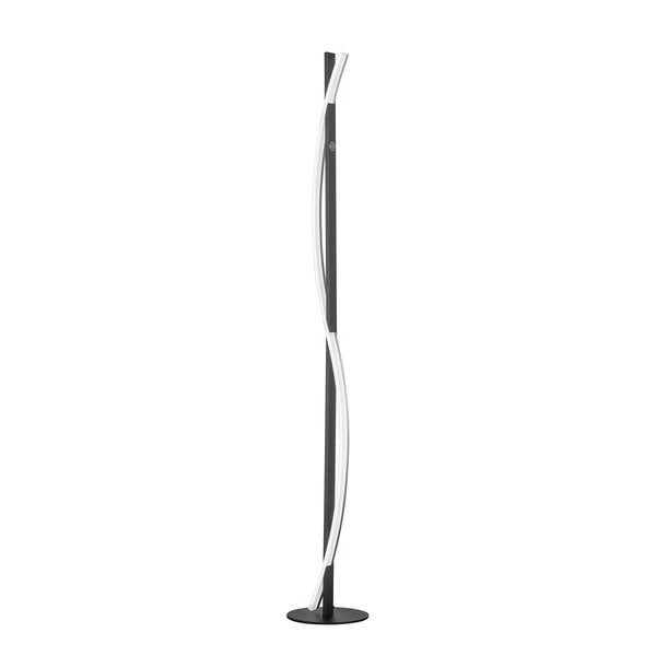 Lampada da terra con intensità regolabile nera (altezza 144,5 cm) Bridge – Fischer & Honsel